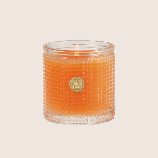 Aromatique Valencia Orange Glass Textured Candle