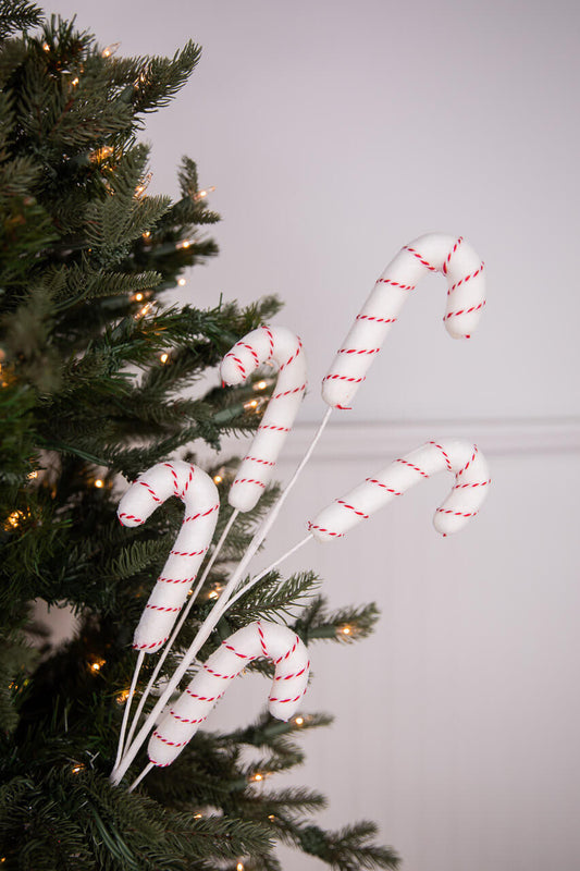 32” STRIPED CANDY CANE SPRAY