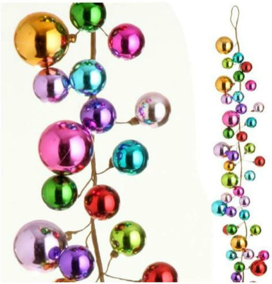 4' Multicolor Ball Garland