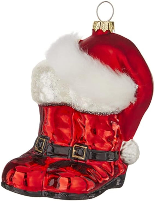 4" Santa Hat and Boots Ornament