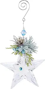 6.5" Winter Ice Acrylic Star Ornament