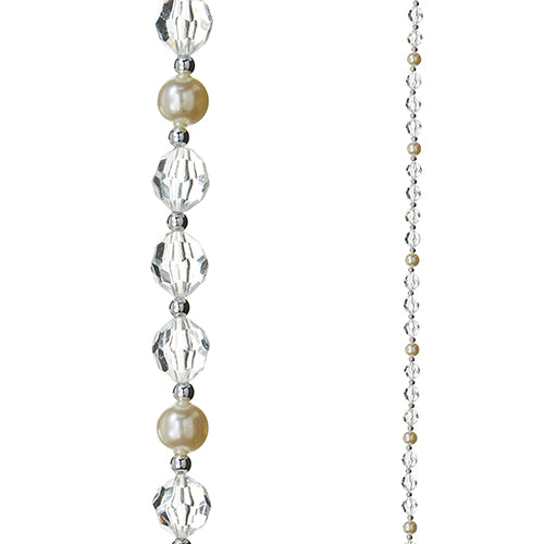 6' Crystal and Pearl Garland