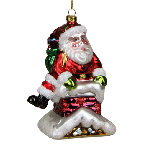 5" Santa Down the Chimney