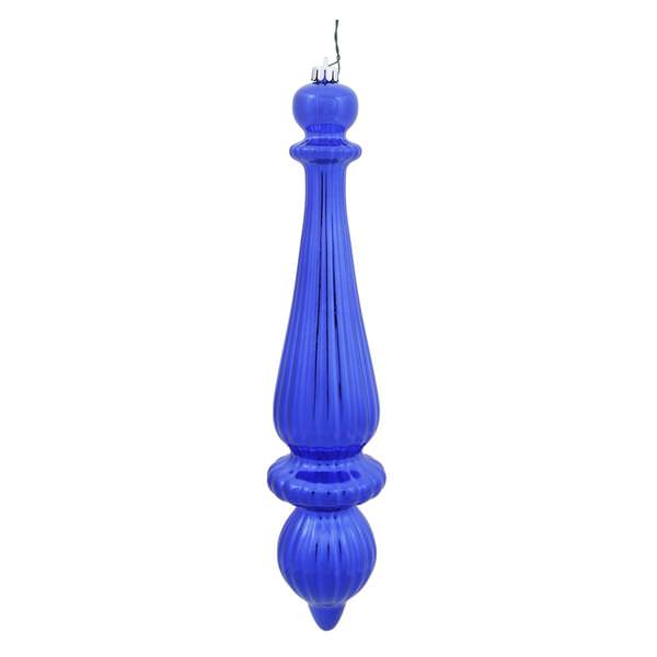 Vickerman 14" Cobalt Blue Shiny Drop Christmas Ornament